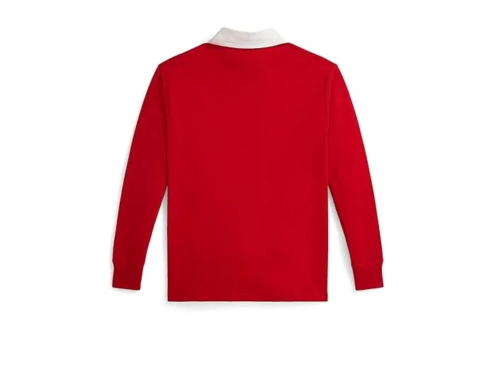 Рубашка регби хлопковая Triple-Pony Polo Ralph Lauren Kids, Red Multi — фото 2