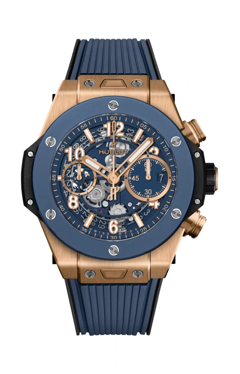

Часы big bang unico king gold blue ceramic Hublot