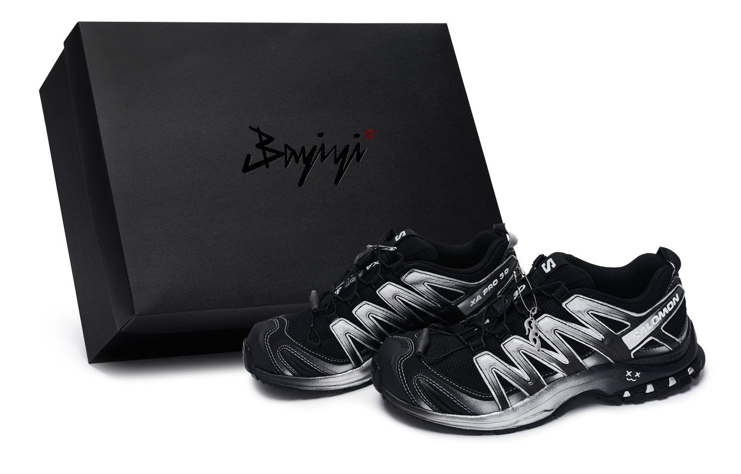 

SALOMON XA PRO 3D 811 Manufacturing, Silver Wing Fantasy, Special Shoe Box Low top Outdoor Shoes Unisex Black Silver