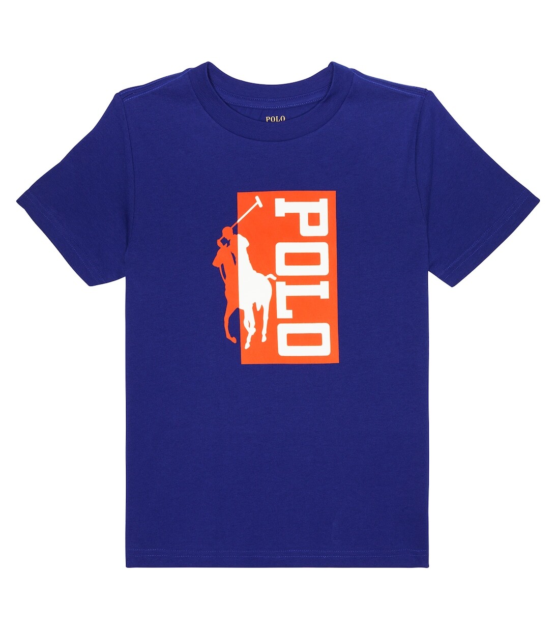 

Футболка из хлопкового джерси с логотипом Polo Ralph Lauren, синий