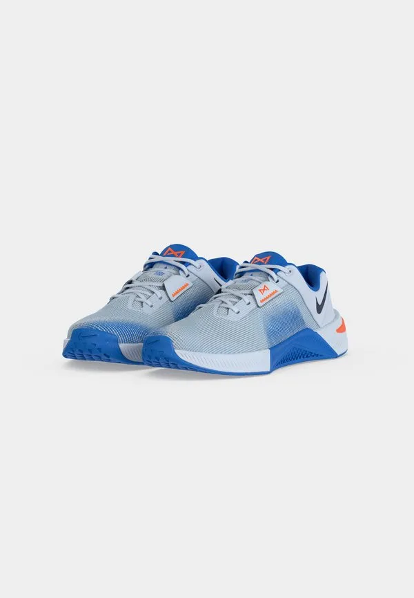Кроссовки для тренировок metcon 10 Nike Performance, Football Grey/Midnight Navy/Blue Crystal/Orange Frost — фото 3