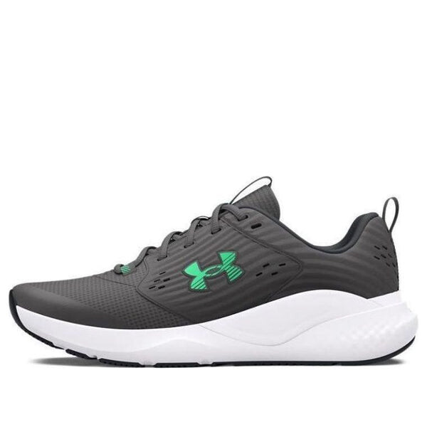 

Кроссовки charged commit 4 'castlerock vapor green' Under Armour, серый
