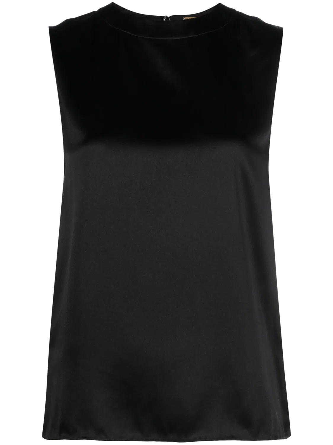 Шелковый топ с вырезом Saint Laurent