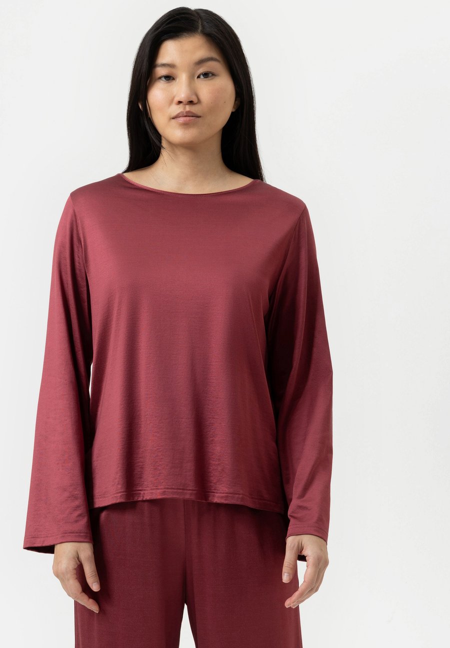 

Пижамный топ mey LANGARM SERIE PURE SHINE, Beau Bordeaux/Bordeaux