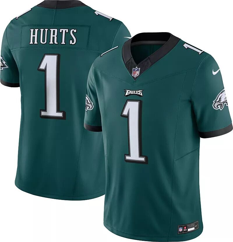 

Мужские кроссовки Nike Philadelphia Eagles Jalen Hurts #1 Vapor F.U.S.E. Ограниченная зеленая майка, Зеленый, Мужские кроссовки Nike Philadelphia Eagles Jalen Hurts #1 Vapor F.U.S.E. Ограниченная зеленая майка