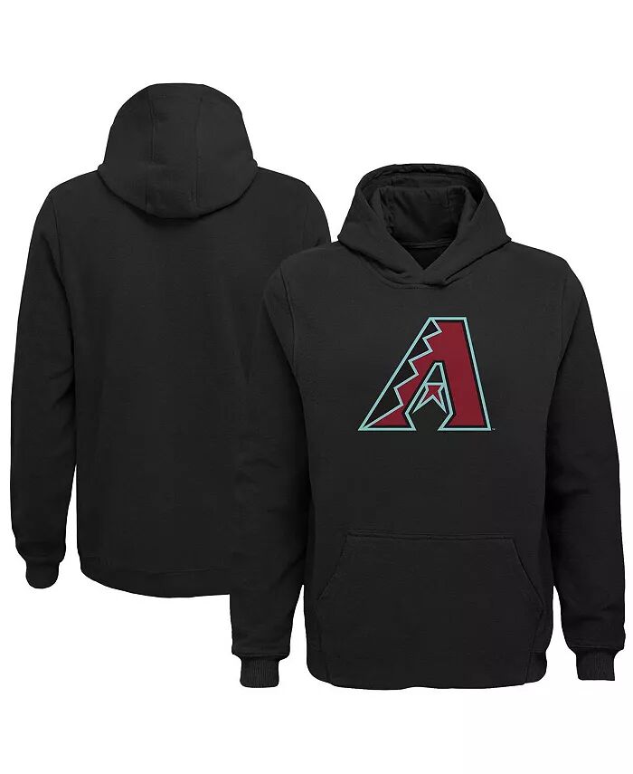 

Толстовка с капюшоном с логотипом Arizona Diamondbacks для мальчиков и девочек, черная Outerstuff
