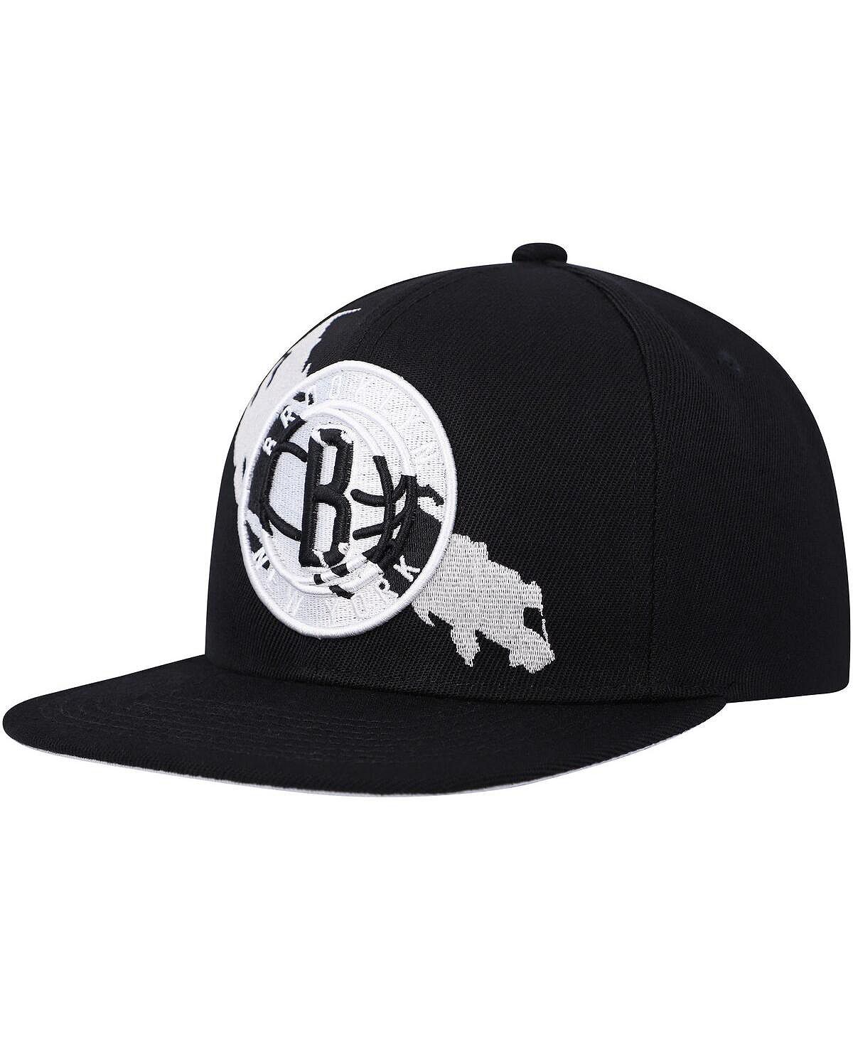 

Мужская черная кепка Snapback Brooklyn Nets Paint by Numbers Mitchell & Ness