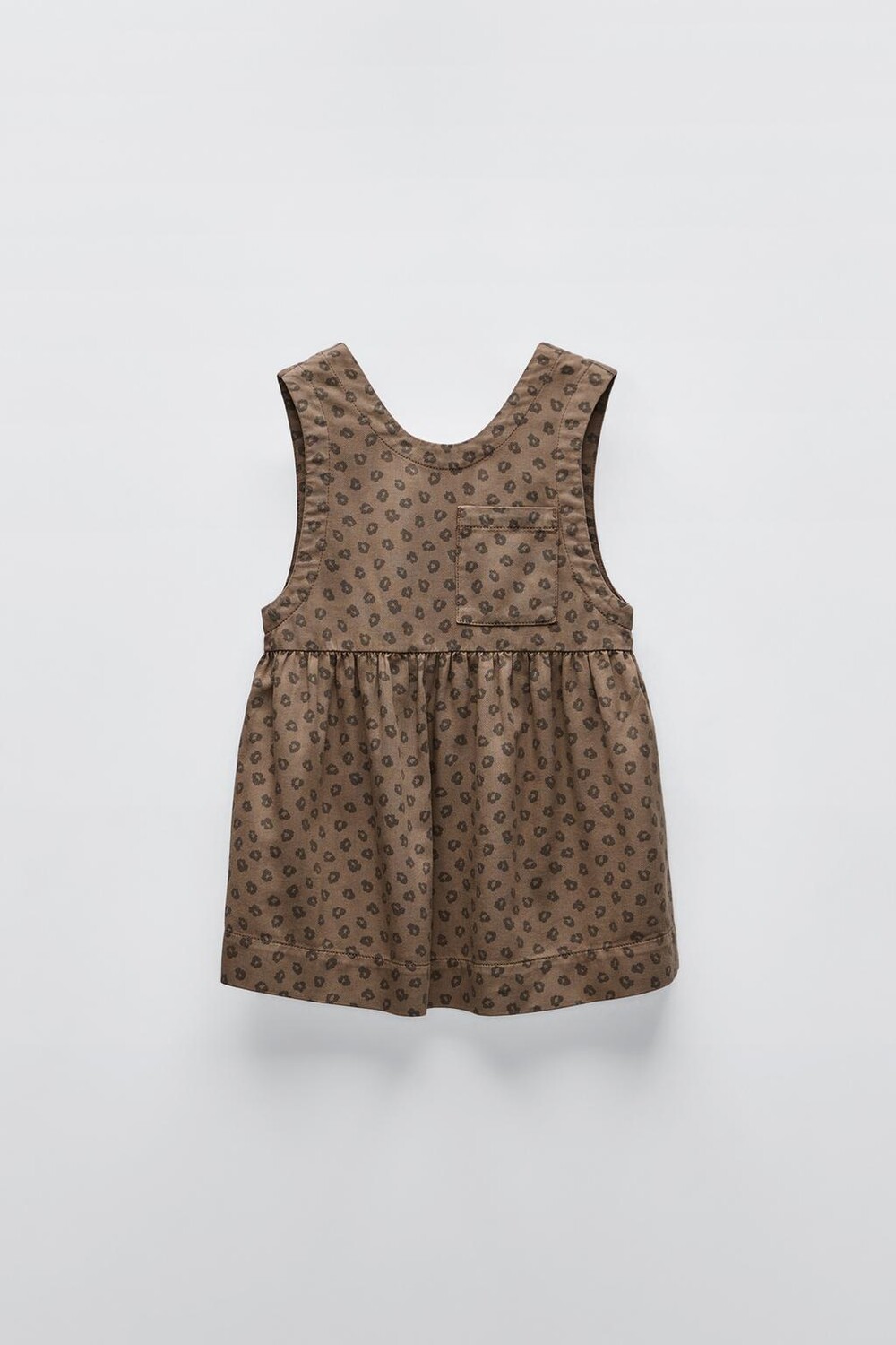 

Платье с животным принтом ZARA, коричневый