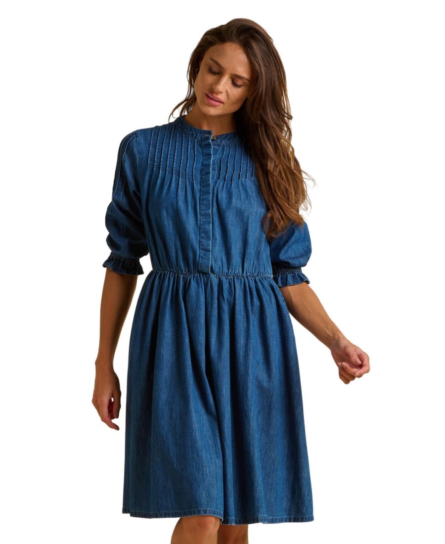 

Женское платье миди Icylyn с рукавами 3/4 и круглым вырезом Brakeburn, Blue