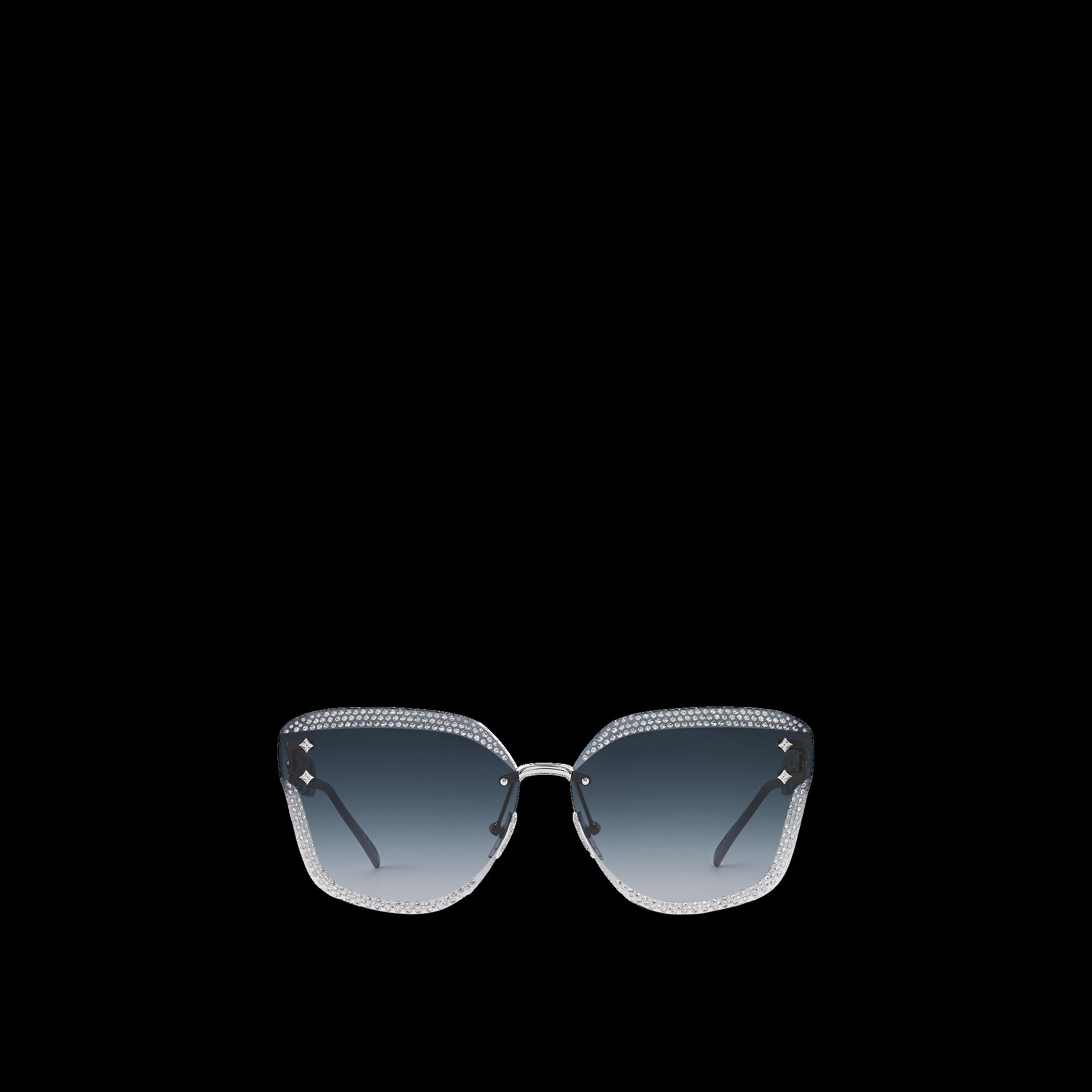 

Солнцезащитные очки LV Jewel Strass Cat Eye Louis Vuitton, серебряный