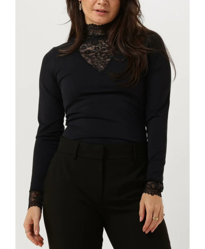 

Блузка Vanessa с V-образным вырезом Minus, черный