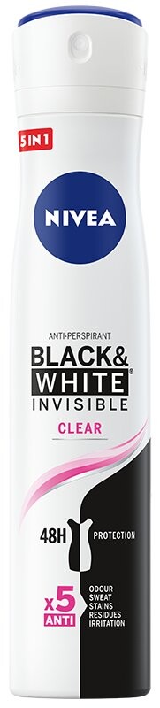 

Nivea, Black&White, Женский антиперспирант, 200 мл