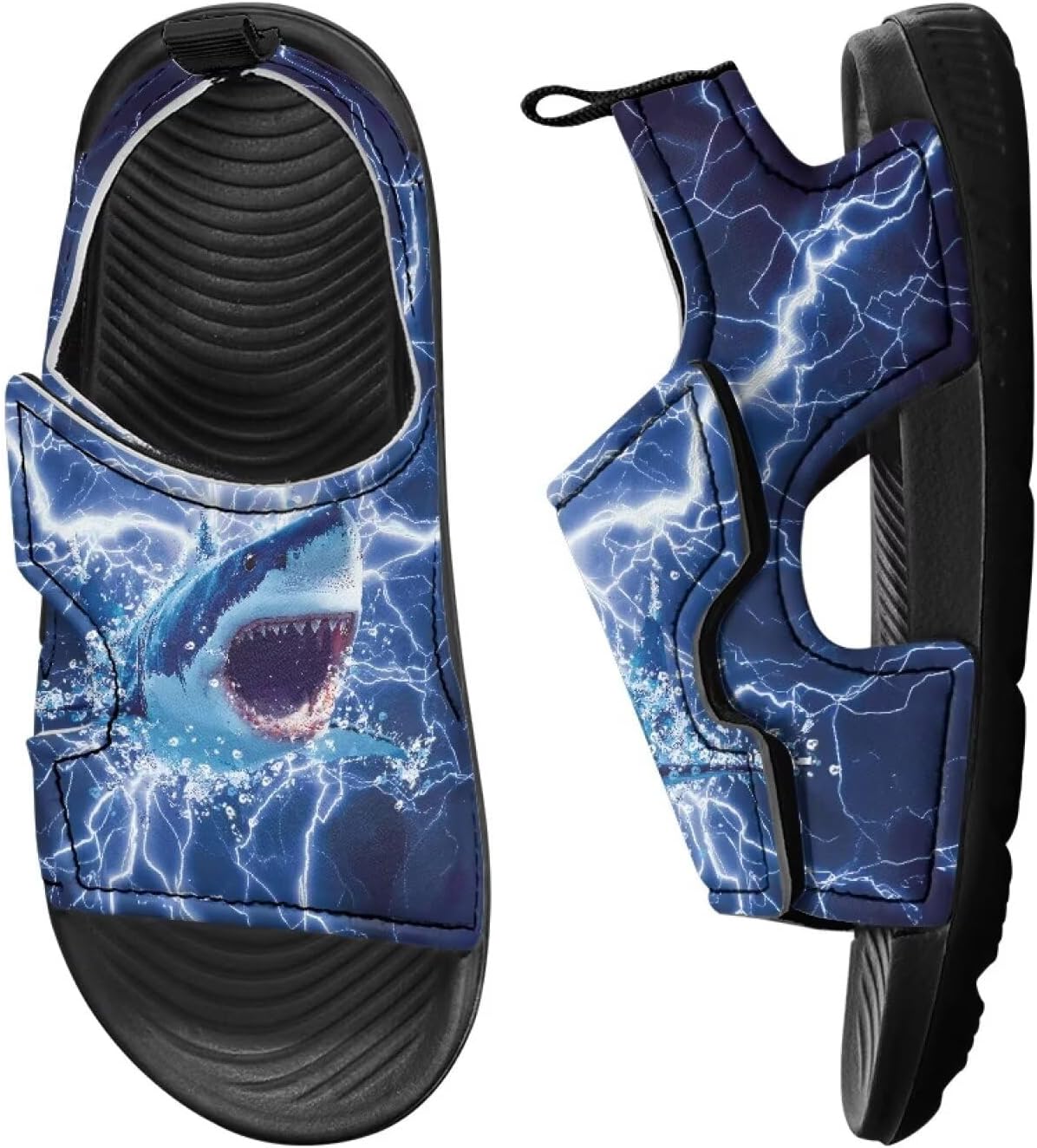 

Детские сандалии для мальчиков, спортивные, походные, с закрытым носком, для девочек, школьные подарки, удобные, легкие, для дошкольников Cugasmaru, синий