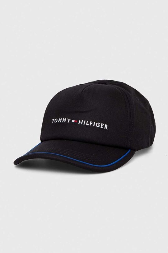 

Хлопковая бейсболка Tommy Hilfiger, черный