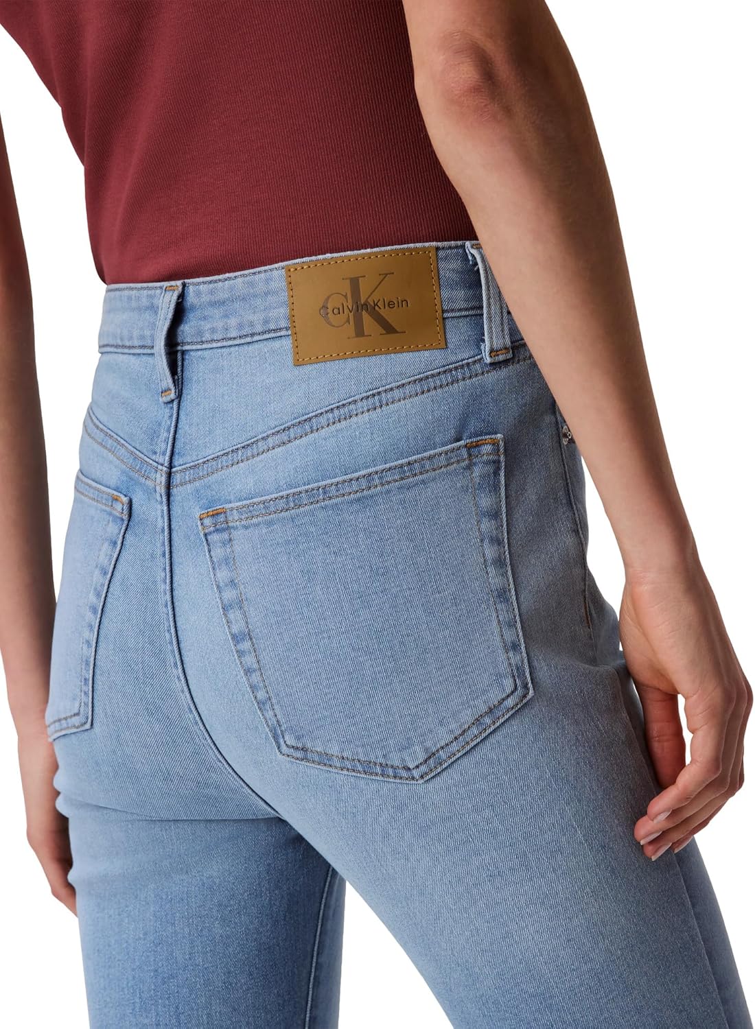 Женские джинсы Calvin Klein Skinny Fit с высокой талией, Robins Egg — фото 4