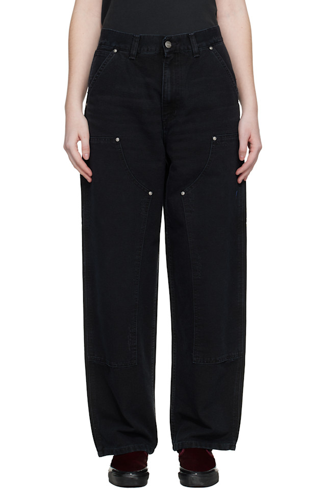 

Carhartt Work In Progress Черные брюки Brandon с двойными коленями