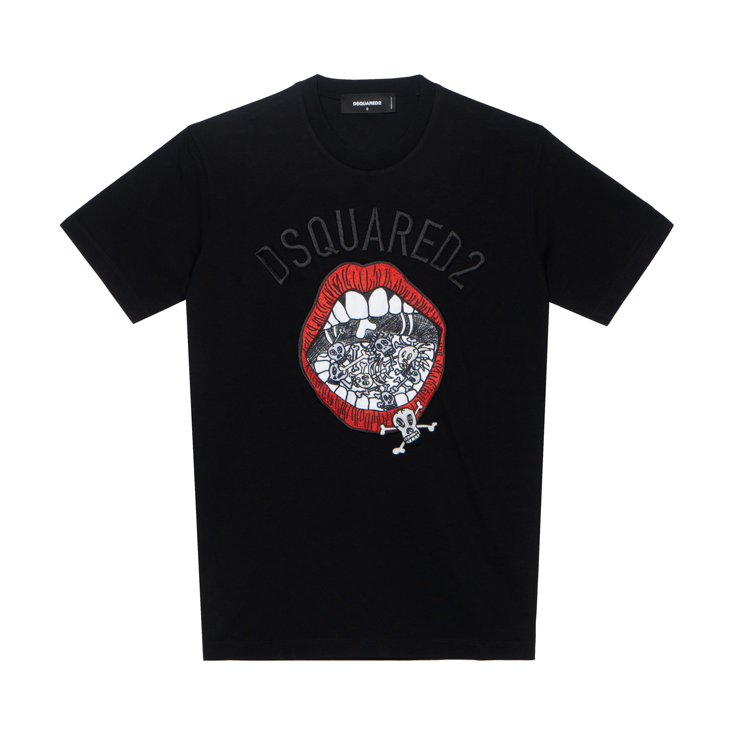 

Графическая футболка с вышивкой DSQUARED 2, черный