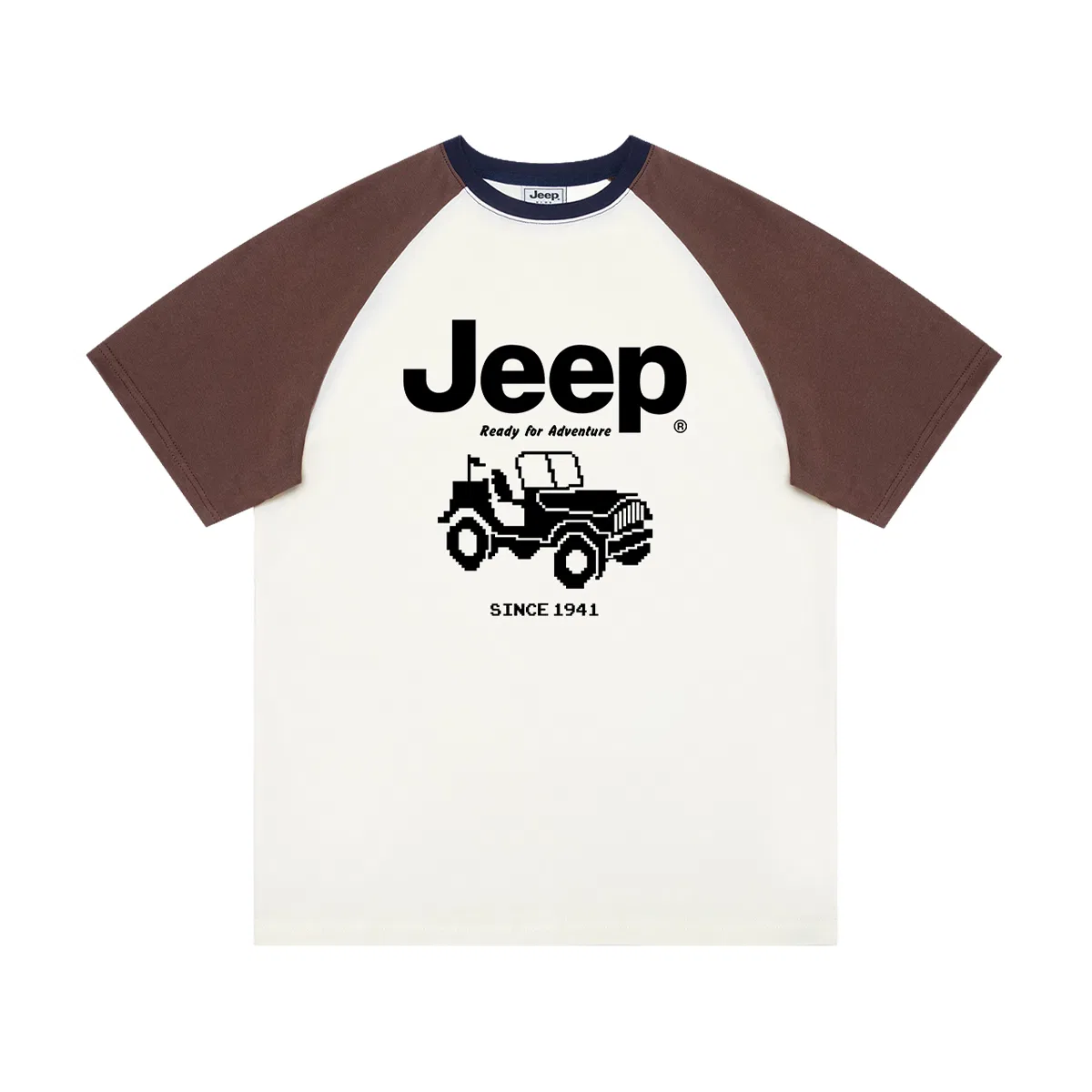 Футболка Grade School с круглым вырезом Jeep, Ecru
