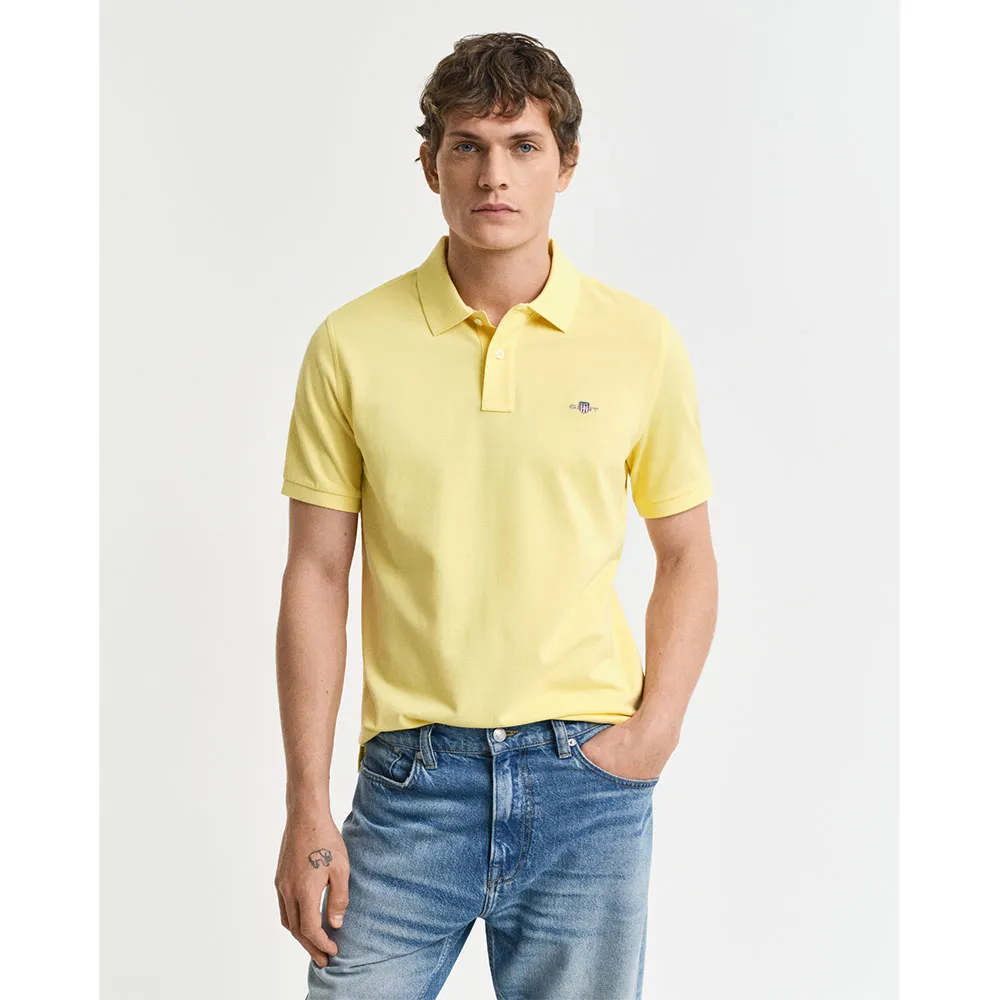 

Поло с коротким рукавом Gant 2210, желтый