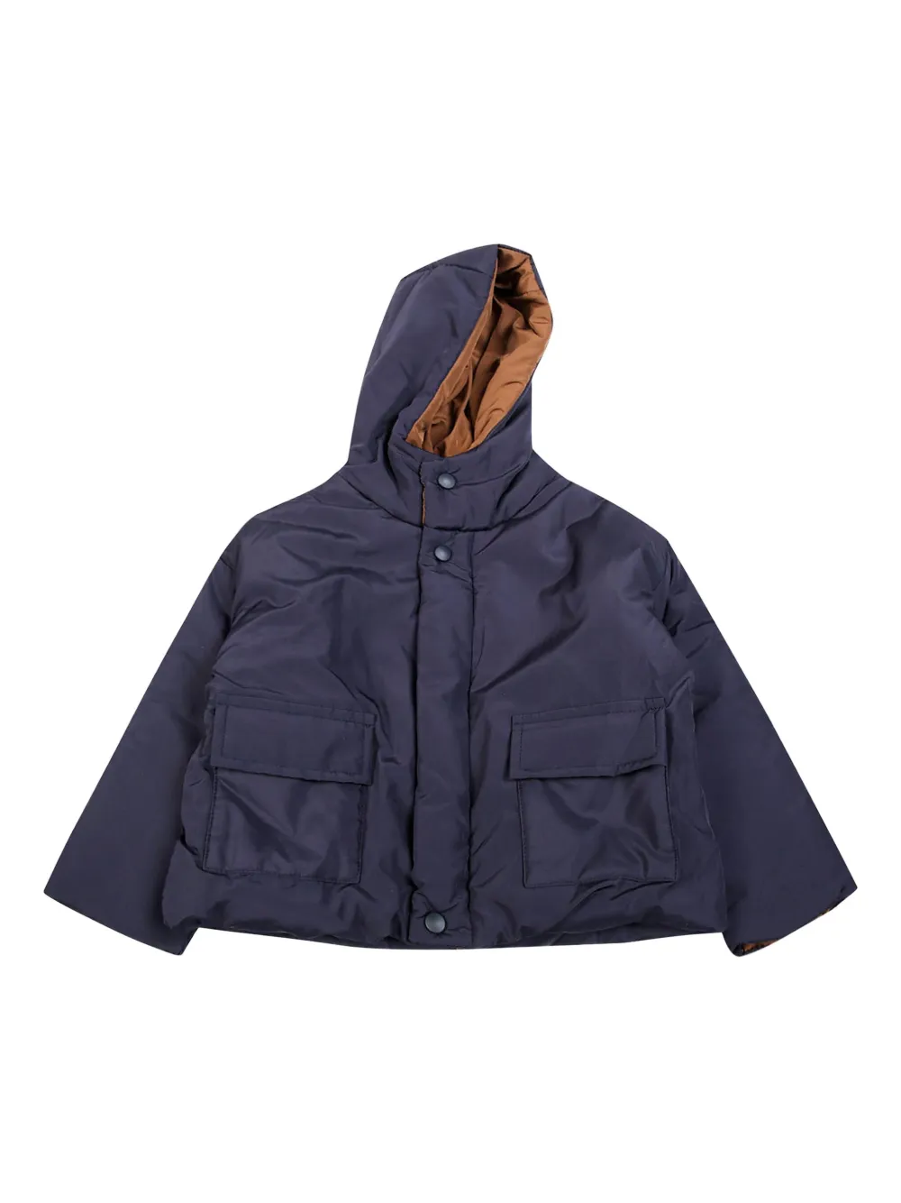 

Пуховик с капюшоном 1 + In The Family, синий