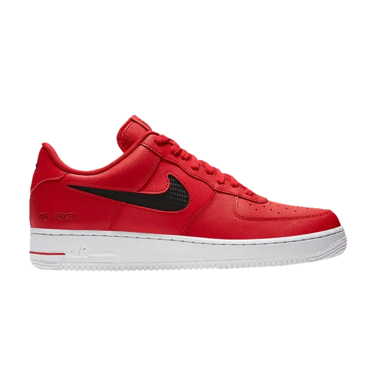 

Кроссовки Nike Air Force 1 '07 LV8 'Cut Out Swoosh - University Red', красный