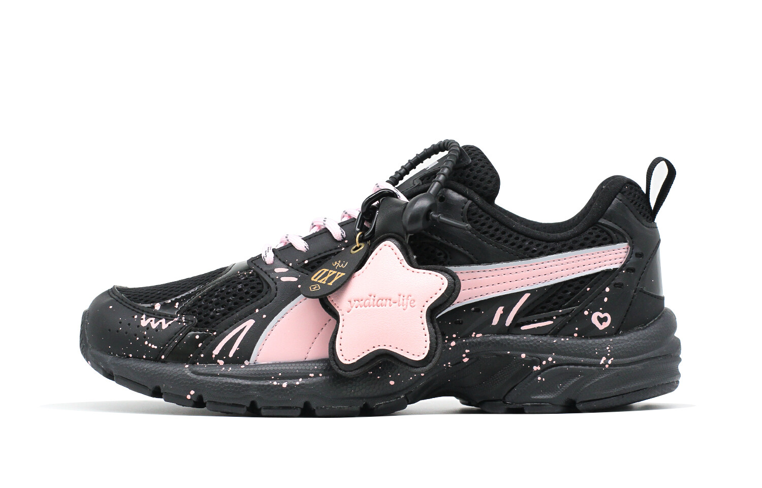 

Кроссовки Milenio Running Unisex Low-top Black/розовые Puma