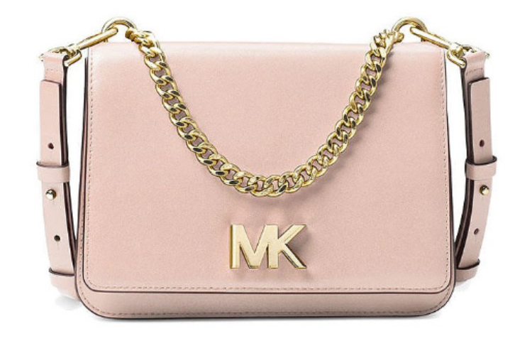 

MICHAEL KORS Сумка через плечо из кожи Mott Cow розовая женская
