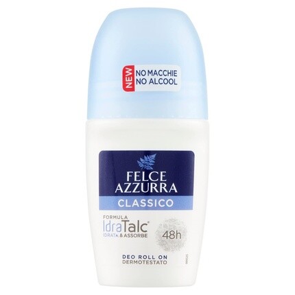 

Шариковый дезодорант Felce Azzurra Classico, 50 мл, 48 часов, увлажняющий тальк