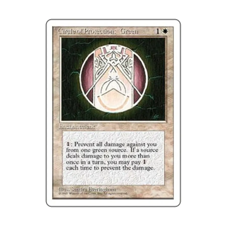 

CCG Круг защиты: Зеленый (С), MTG - 4th Edition