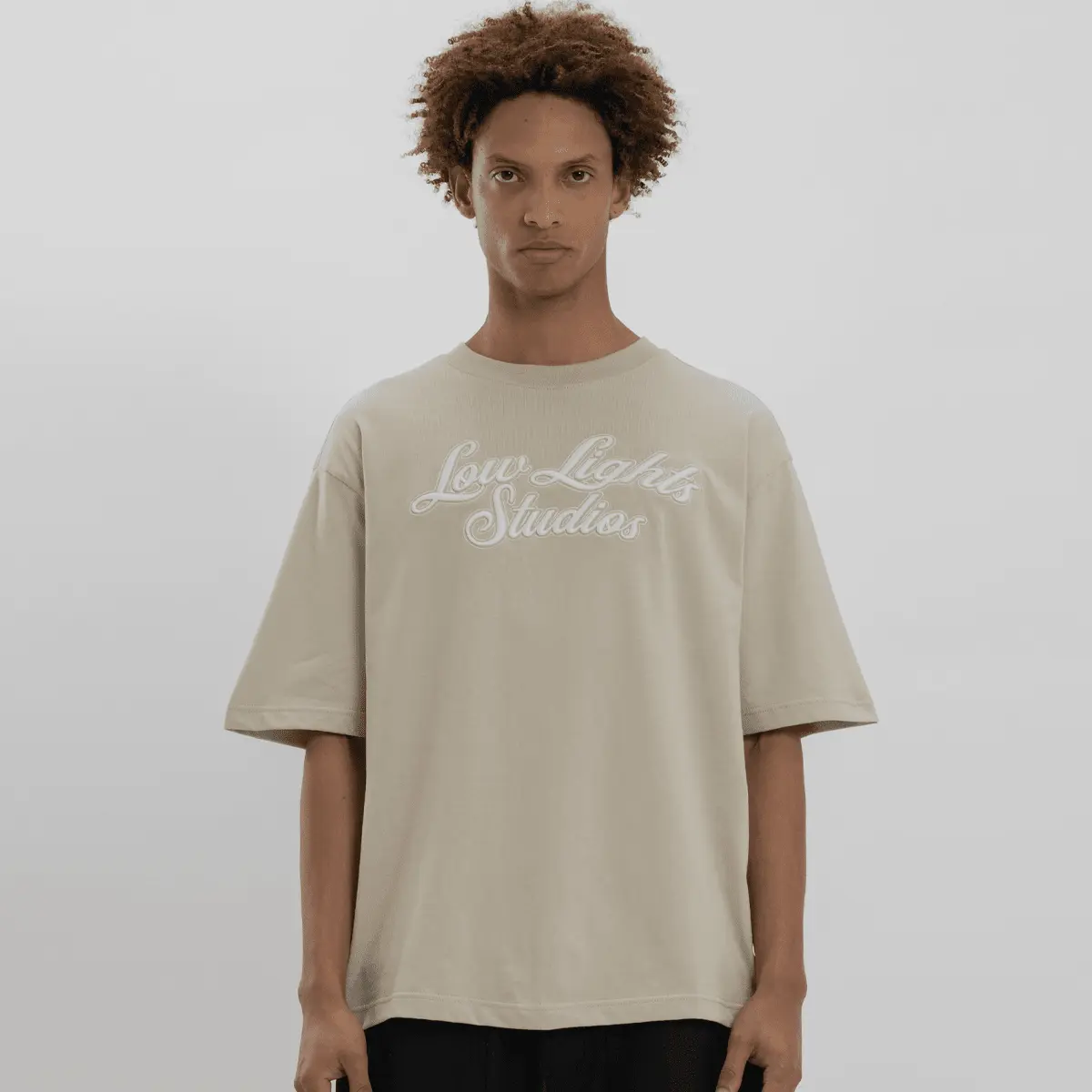 

Футболка Low Lights Studios Shutter T-Shirt, бежевый/белый