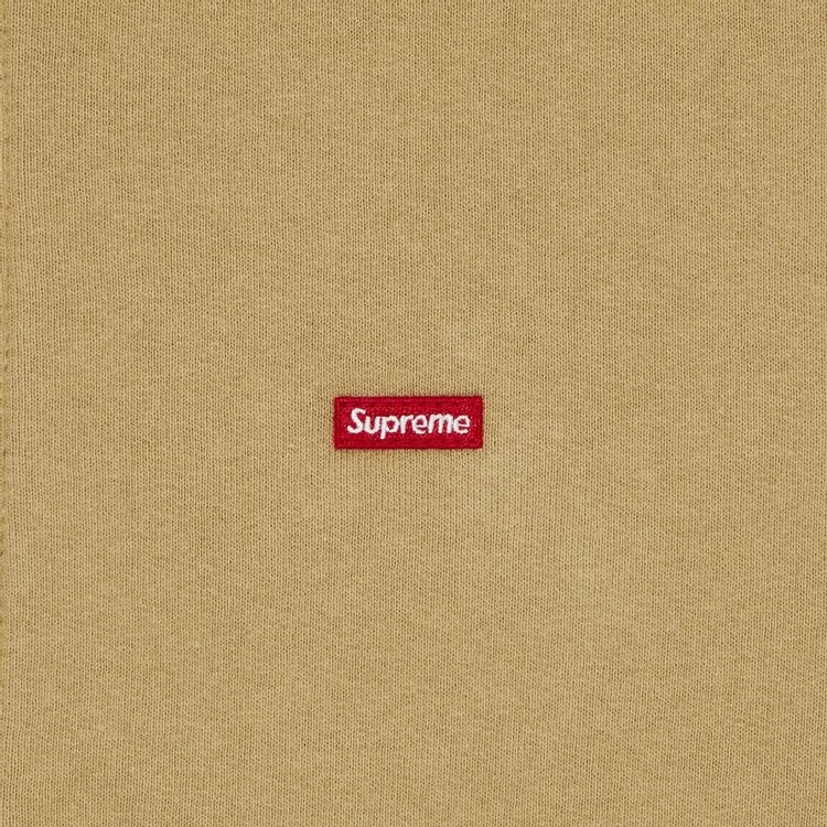 Толстовка Supreme Small Box Zip Up Hooded Sweatshirt, цвет Dark Tan — фото 2
