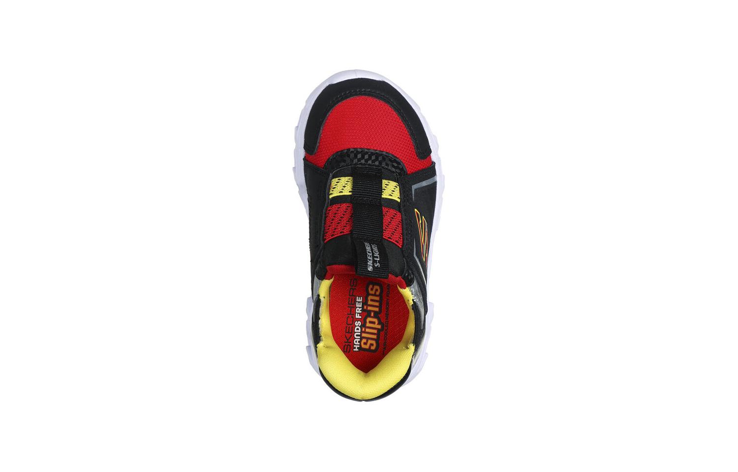 Беспроводные Слипоны Низкие Топы Черные Красные Детские Skechers — фото 4