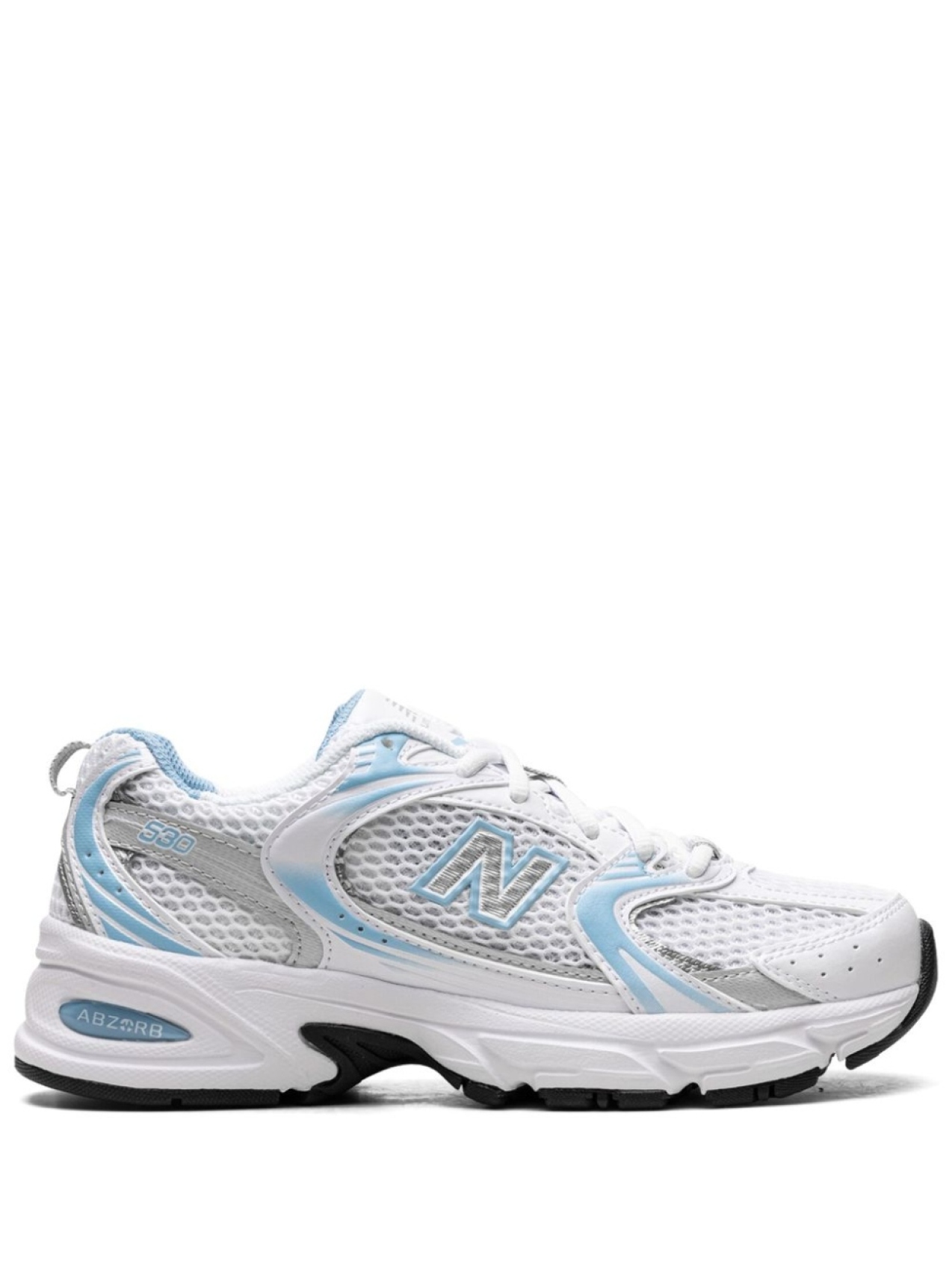 

New Balance кроссовки 530 с закругленным носком, белый дубль