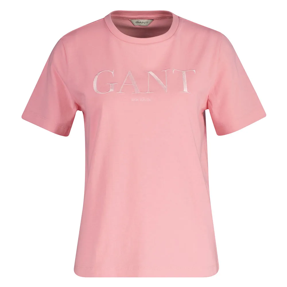 

Футболка с коротким рукавом Gant Tonal Graphic, розовый