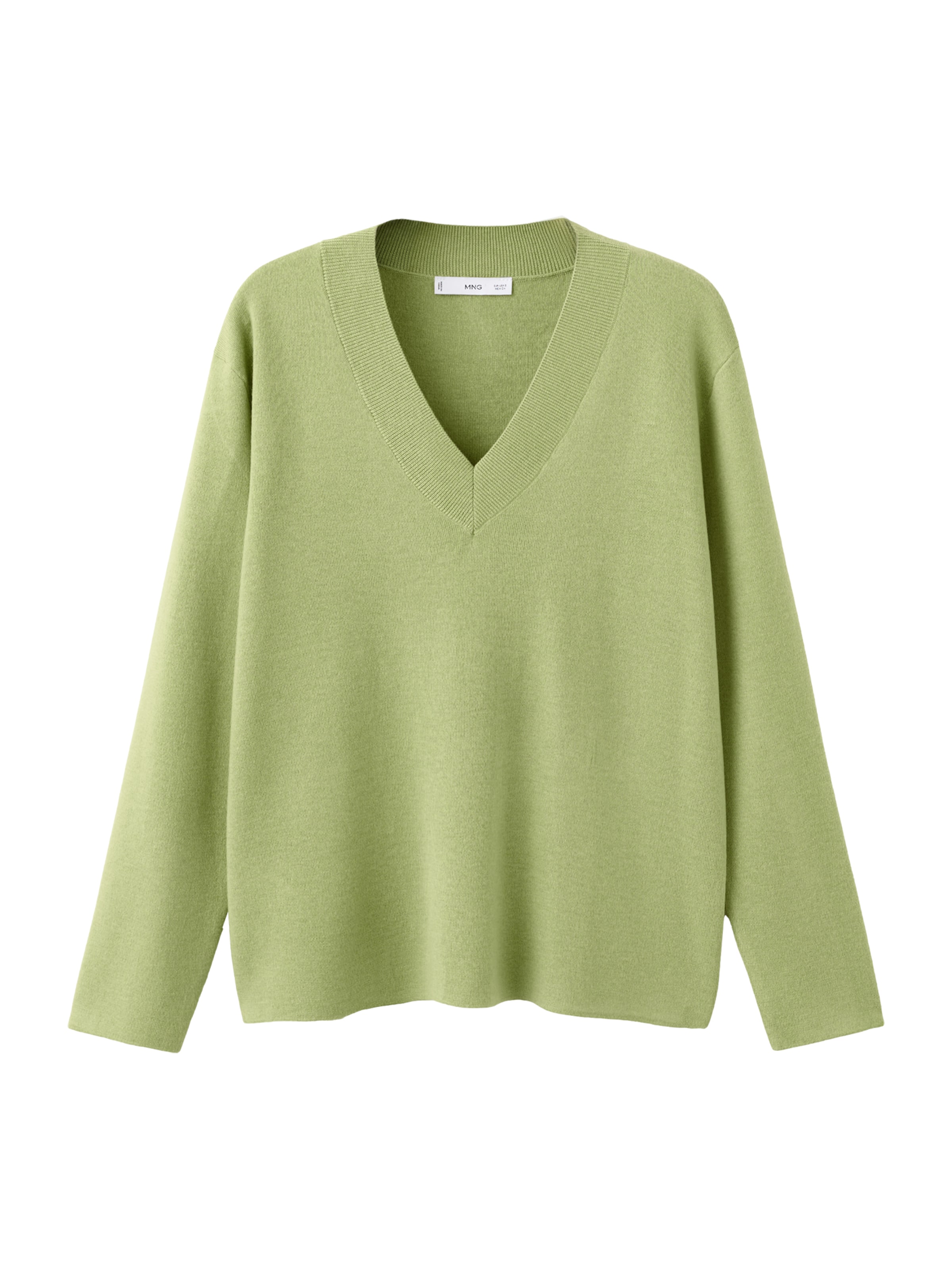 

MANGO Свитер 'BRUNINS' в светло-зеленом цвете