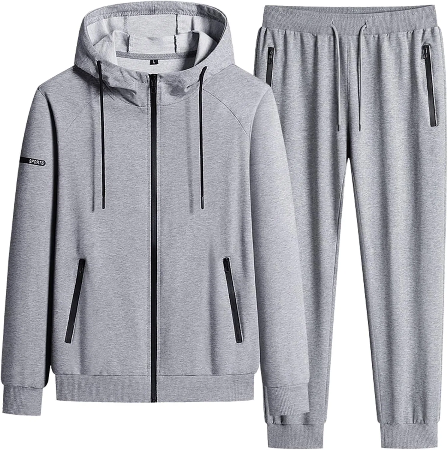 Спортивный костюм с капюшоном, Generic, Light Gray1