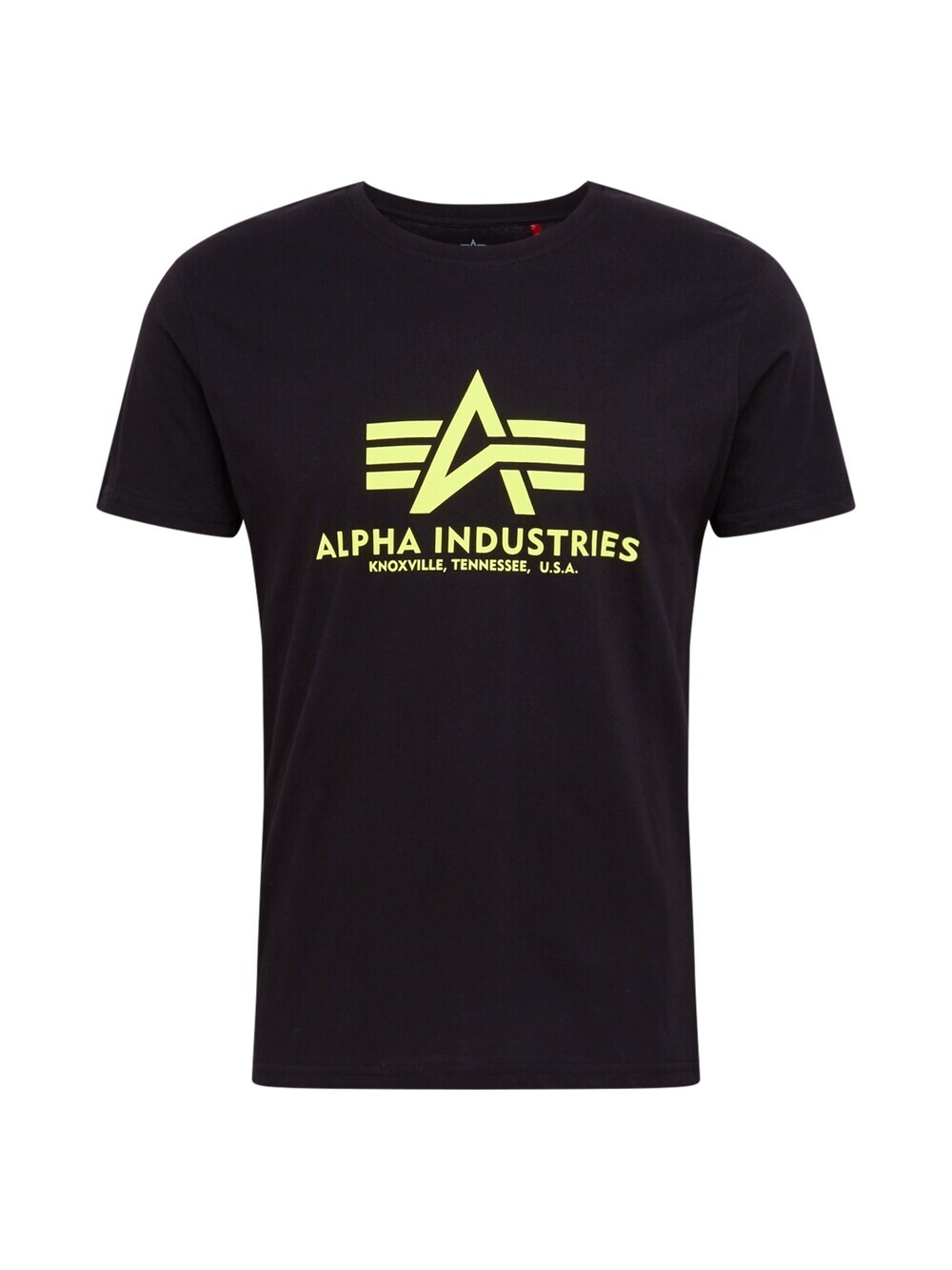 

Футболка стандартного кроя Alpha Industries Basic T Neon Print, черный