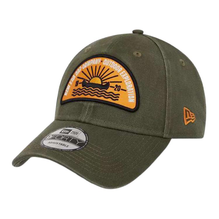 

New Era Хлопковая бейсболка унисекс зеленая, Green