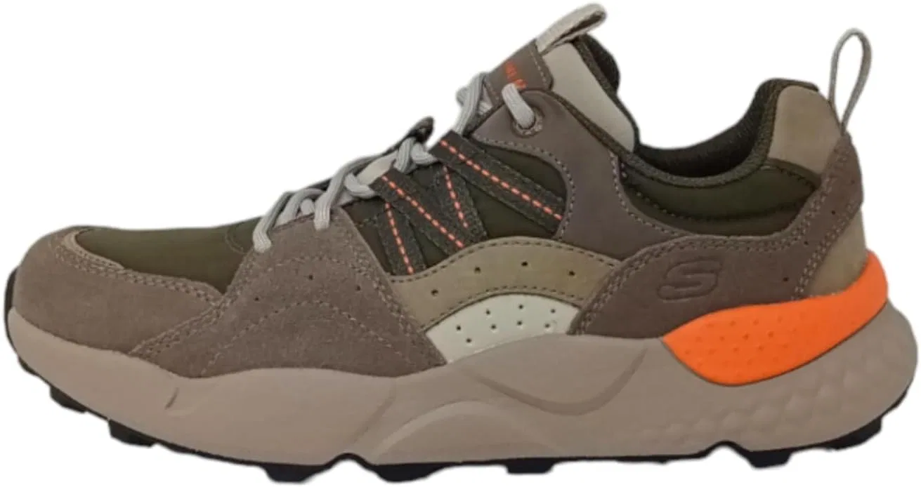 Мужские кроссовки Skechers Bendino Gaube, Dark Taupe Leather Mesh