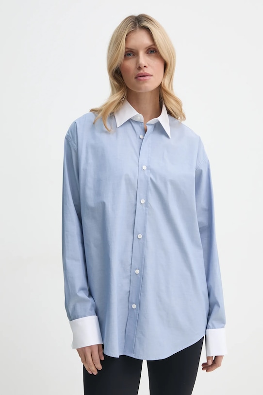 

Хлопковая рубашка Filippa K, синий