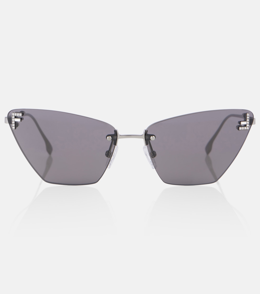 

Кошачий глаз солнцезащитные очки Fendi, Grey/Silver