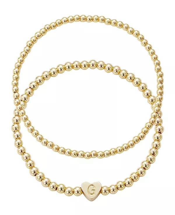 

Начальный набор браслетов из золотых бусин Adornia, gold-g