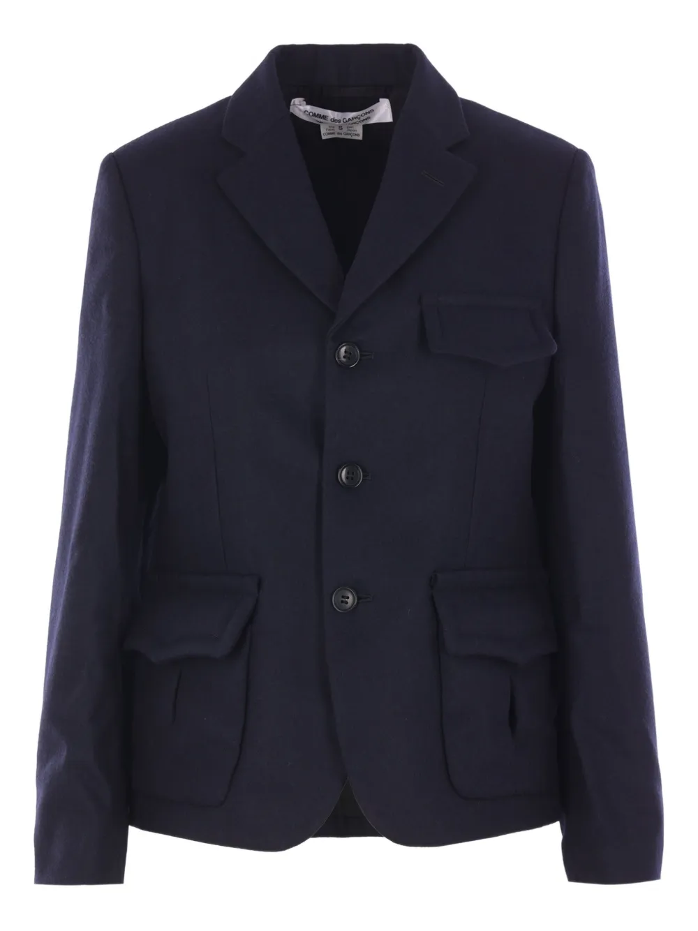 

Однобортный пиджак Comme Des Garcons, синий