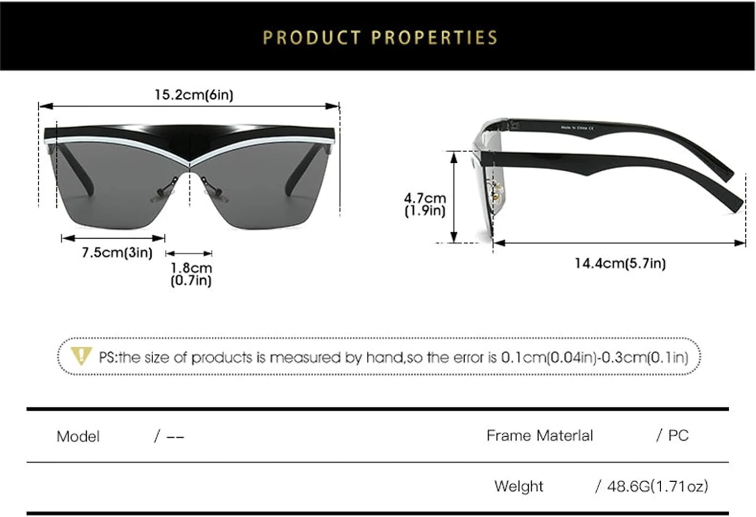 

Солнцезащитные очки Helena Oversized Square Mask Shield для женщин, 2024 год, роскошная оправа неправильной геометрической формы для мужчин, панк-очки S67, Black