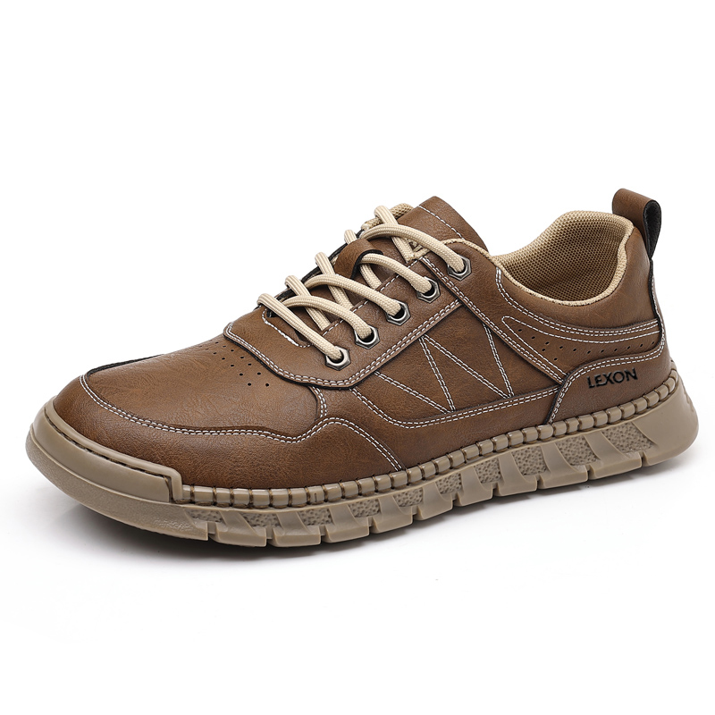 

LEXON Коричневые мужские повседневные низкие кеды Balance Support с устойчивостью к истиранию, цвет Brown