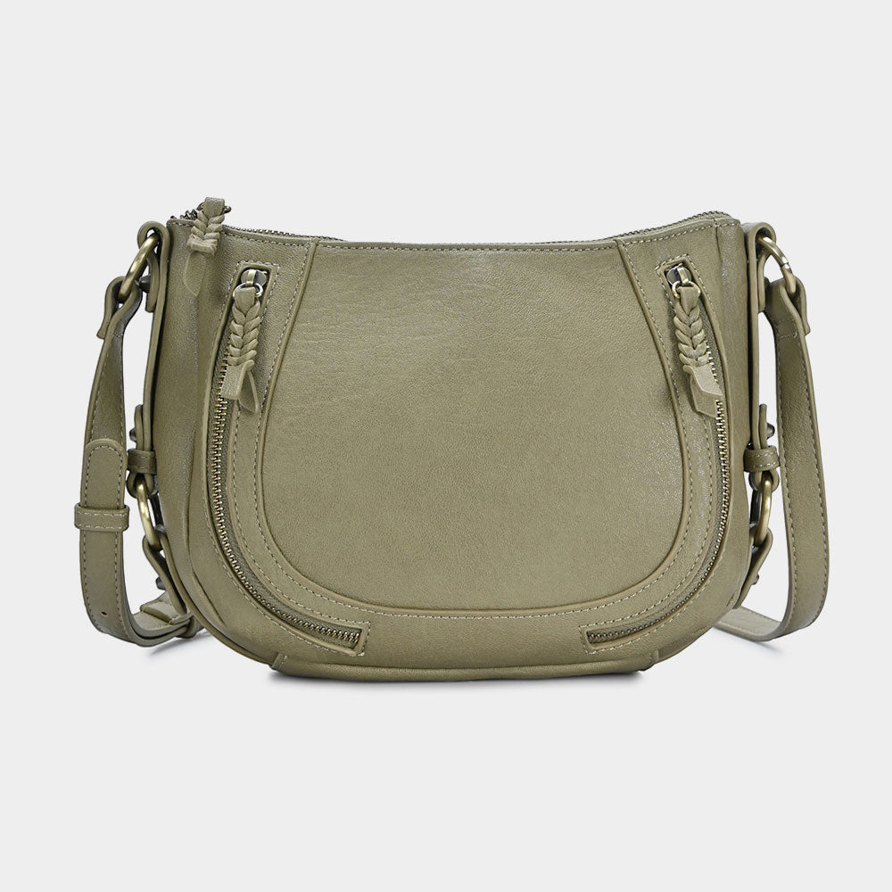 

Компактная сумка через плечо из искусственной кожи FASHNZFAB, Sage