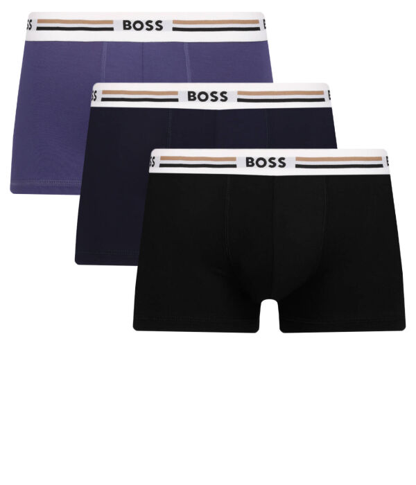 

Боксеры мужские Boss Bodywear с логотипом 3 шт, черный/синий