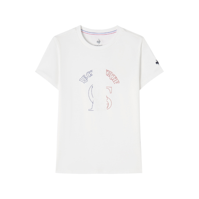 

Обычная футболка женская Le Coq Sportif, слоновая кость, Бежевый, Обычная футболка женская Le Coq Sportif, слоновая кость