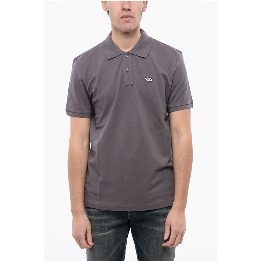 

RED TAG ESSENTIALS Футболка из хлопка Piquet T-SMITH-DOVAL-PJ 2-пуговицы Diesel, Gray