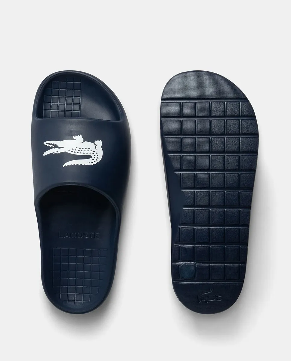 

Мужские прочные пляжные шлепанцы Lacoste, тёмно-синий